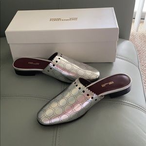 Diane Von Furstenberg Silver Flats